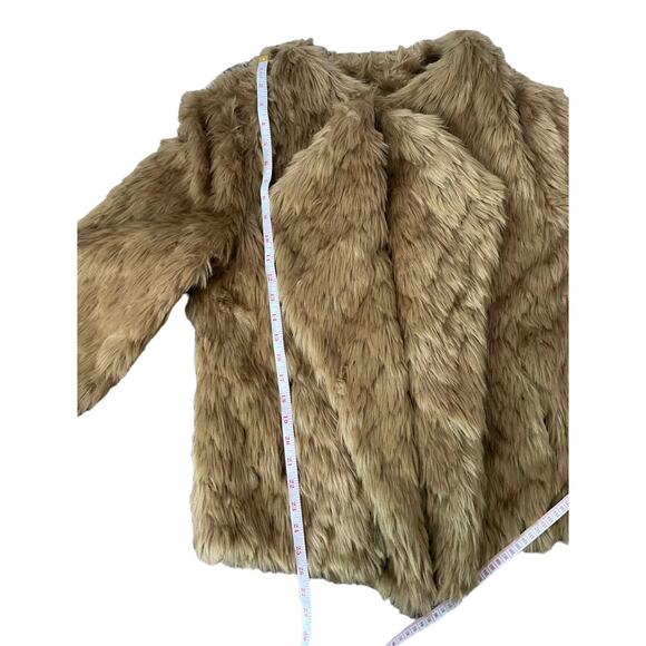 BB Dakota by Steve Madden Shag Faux Fur Taupe Jacket Coat Size Large - NWOT - Picture 11 of 12